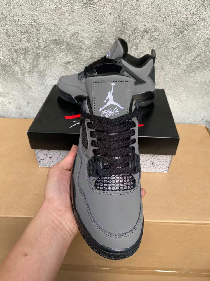 Air Jordan 4 Retro Femme Homme Chaussures Gris